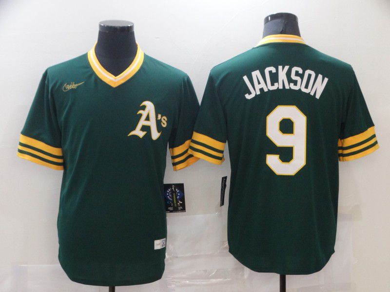 Men Oakland Athletics #9 Jackson Green Game Nike MLB Jersey->oakland athletics->MLB Jersey